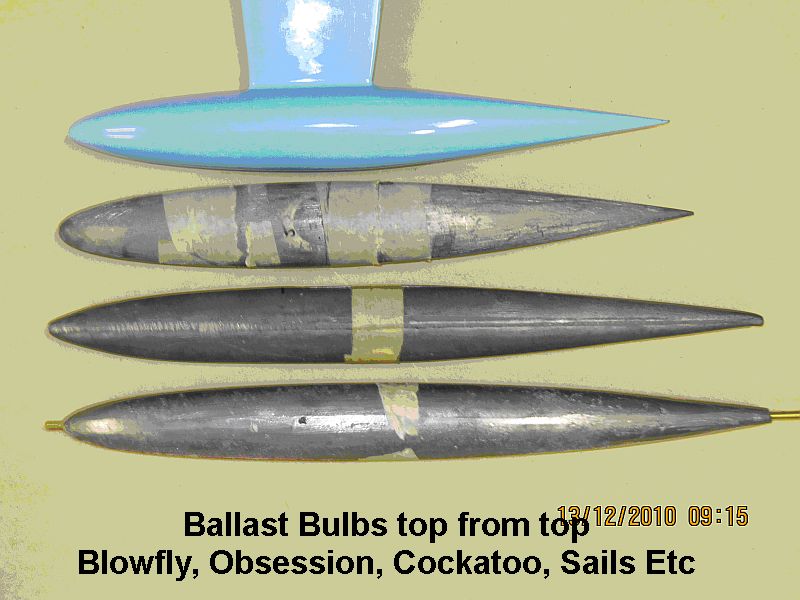 model yacht keel bulb